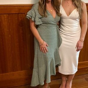 Green Max Studio Wrap Dress